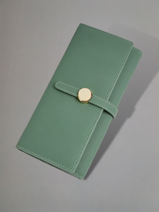 Portefeuille vert crocodile<br>  Le portefeuille vert crocodile